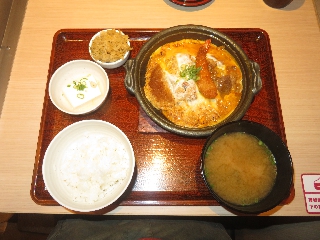 ミックスとじ定食