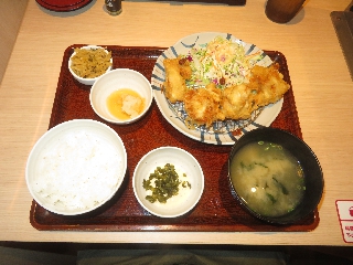 徳島県産阿波彩どりの天ぷら定食