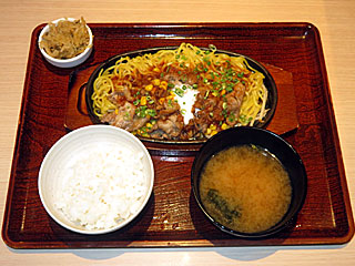 牛バターちゃんぽん焼定食