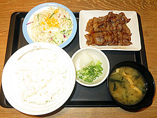 カルビ焼肉定食